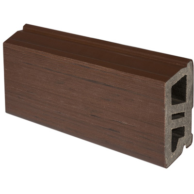 SILVADEC  - Lame de bardage claire-voie Atmosphère coextrudé - 30 x 70 x 3 600 mm - Brun foncé