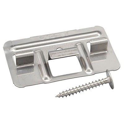 CEDRAL - Clips de fixation inox pour bardage - vendu par 250