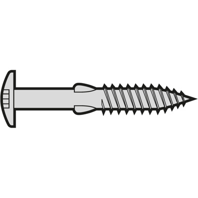 CEDRAL - Vis autoforeuse inox avec ailettes - empreinte Torx® - ø4,8 x 38mm - vendu par 100