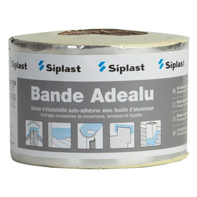 Bande adhésive Adealu - alu - l. 10cm x L. 10m