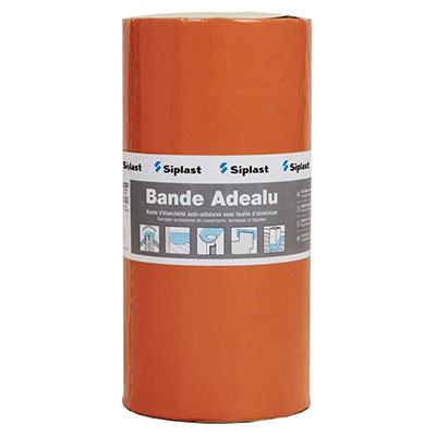 SIPLAST - Adhésif d'étanchéité Adealu - terracotta - Ep. 1.1 x l. 150mm x L. 10m