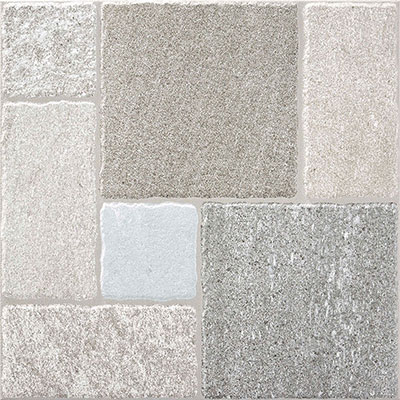 Carrelage IN&OUT RUA 45 x 45 cm grès cérame émaillé mat R10 - silver - boîte de 1.42m²