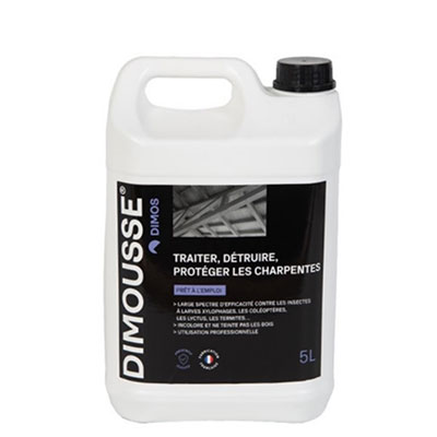 DIMOUSSE® traitement insecticide pour bois charpente - 5L