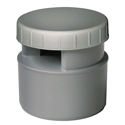 FIRST - Aérateur à membrane PVC - gris - ø100 à 110mm