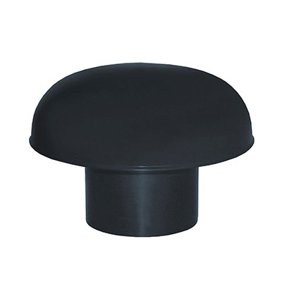 FIRST - Chapeau de ventilation PVC - gris anthracite - ø100mm