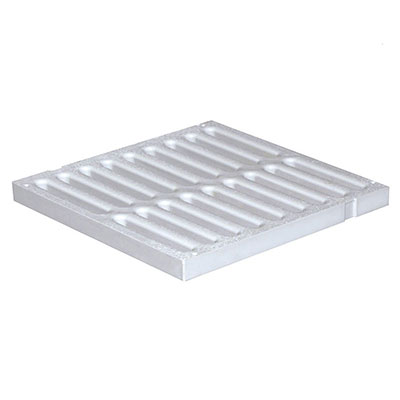 FIRST - Grille renforcée PVC - gris - l. 300 x L. 300mm