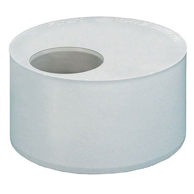 FIRST -  Tampon de réduction simple PVC - gris - ø125/100mm