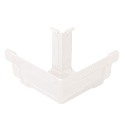 FIRST - Angle extérieur 90° pour gouttière carrée PVC - blanc