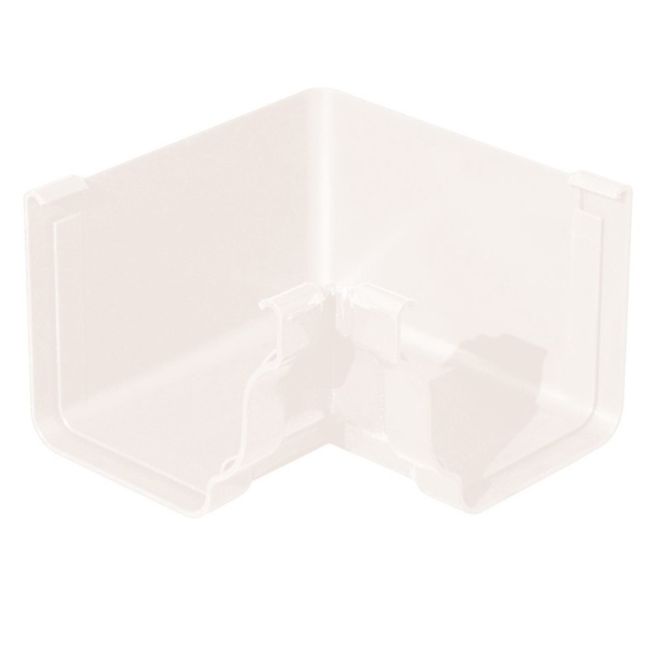 FIRST - Angle intérieur 90° pour gouttière carrée PVC - blanc