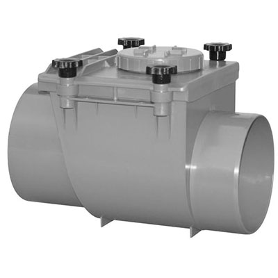 FIRST -  Clapet anti retour PVC - gris - ø100mm