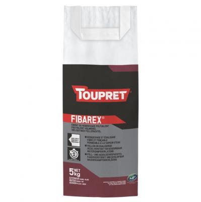 TOUPRET® - Enduit de rebouchage polyvalent FIBAREX® - blanc - sac de 5kg