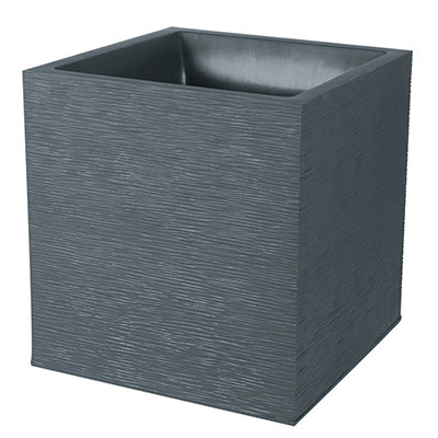 EDA - Bac à fleur GRAPHIT carré - gris anthracite - 31L