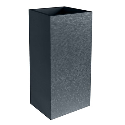 EDA - Bac à fleur GRAPHIT carré haut - gris anthracite - 31L