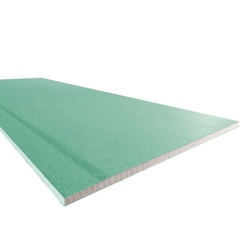 SINIAT - Plaque de plâtre hydrofugé PREGYDRO BA13 - vert - Ep. 12.5mm x l. 120 x L. 250cm