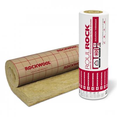 ROCKWOOL® - Panneaux laine de roche Roulrock Kraft Ep. 60 x l. 1200mm - rouleau de 8m