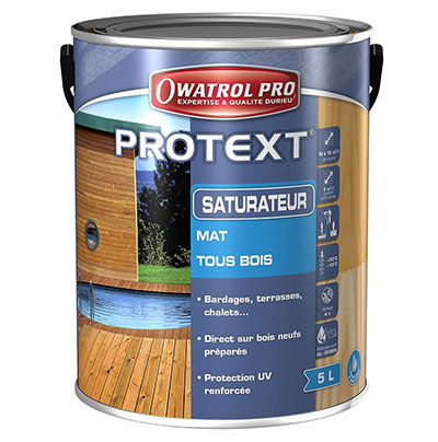 OWATROL® - Saturateur mat PROTEXT® tous bois - padouk - 5L