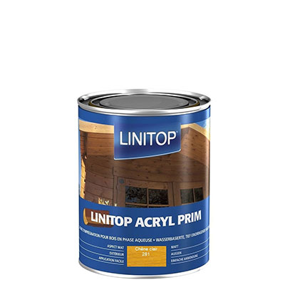 LINITOP® - Lasure Acryl Prim pour bois - chêne clair - 1L