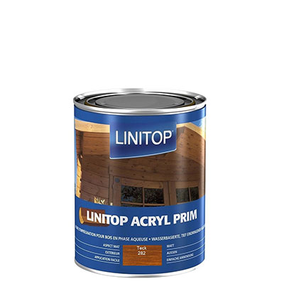 LINITOP® - Lasure Acryl Prim pour bois - teck - 1L