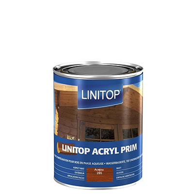 LINITOP® - Lasure Acryl Prim pour bois - acajou - 1L