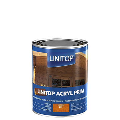 LINITOP® - Lasure Acryl Prim pour bois - merisier - 1L