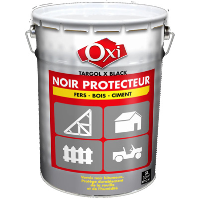 OXI - Vernis bitumeux Targol X Black noir protecteur - 5L