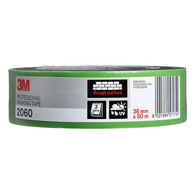 3M - Adhésif de masquage 2060 Rough Surface - vert - l. 36mm x L. 50m