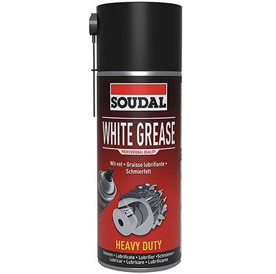 SOUDAL - Lubrifiant white grease spray - blanc - 400ml