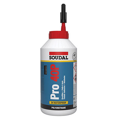 SOUDAL - Colle à bois PRO 40P - brun - 750g