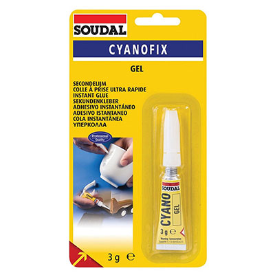 SOUDAL - Colle Cyanofix gel - transparent - 3g