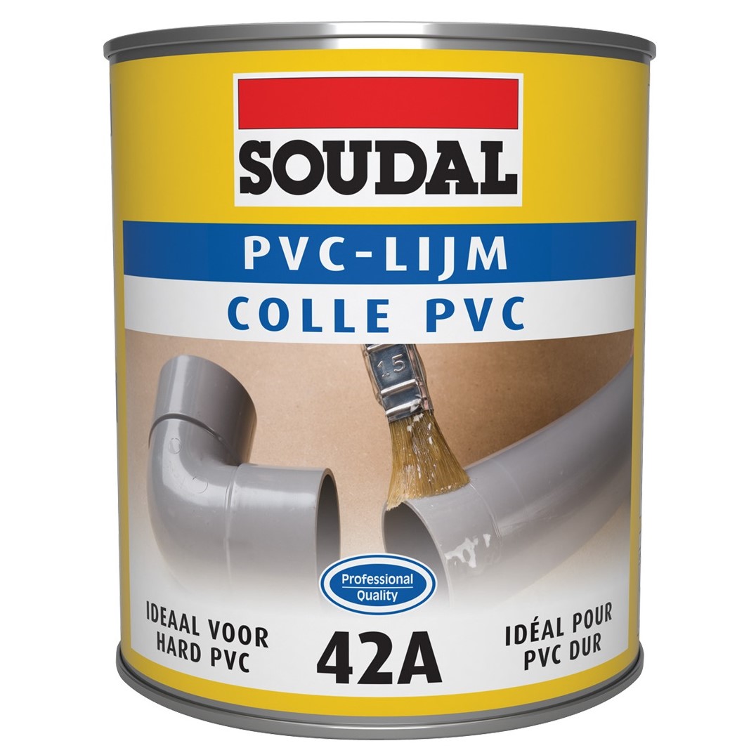 SOUDAL - Colle PVC 42A - transparent - 1L