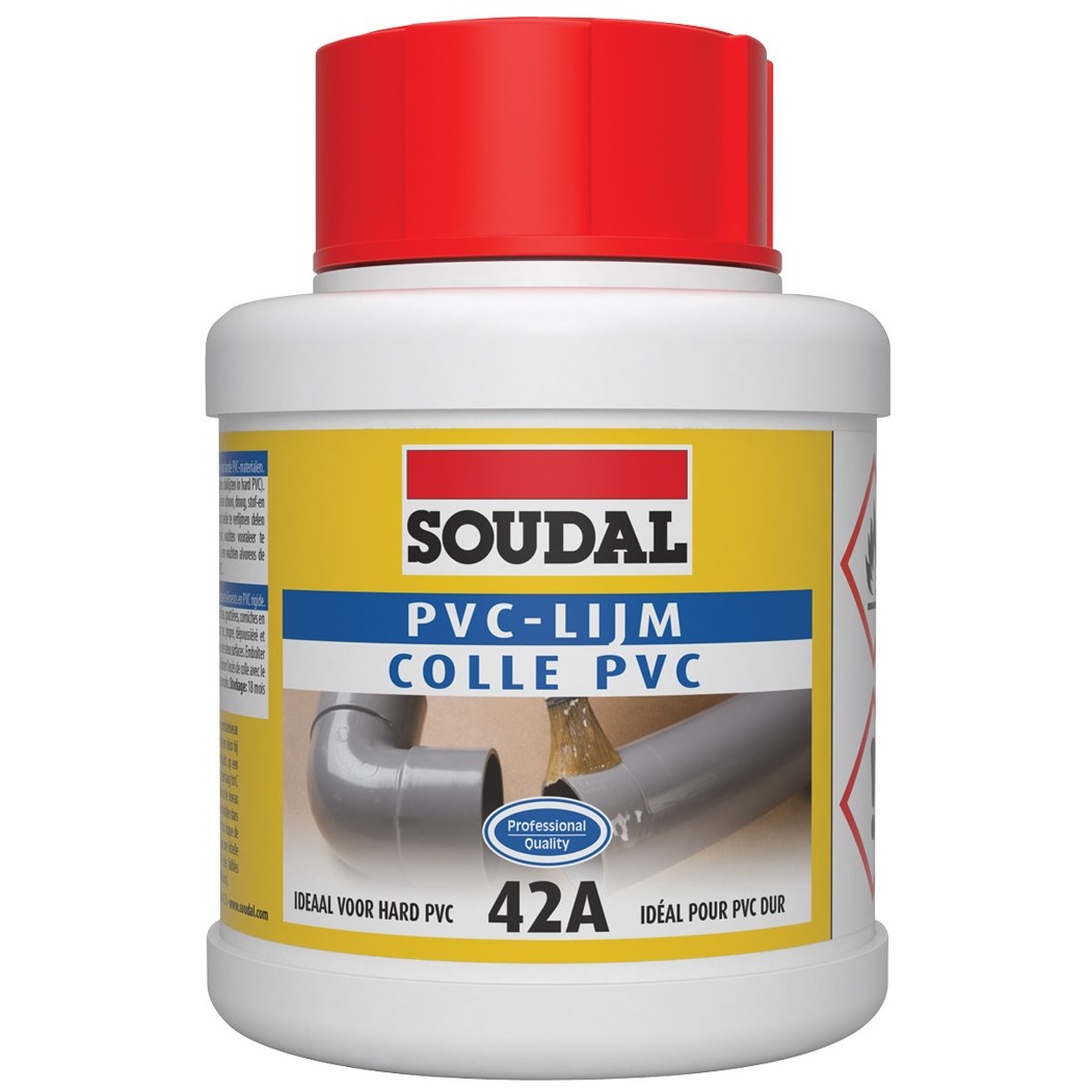 SOUDAL - Colle PVC 42A - transparent - 250ml