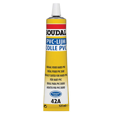 SOUDAL - Colle PVC 42A - transparent - 125ml