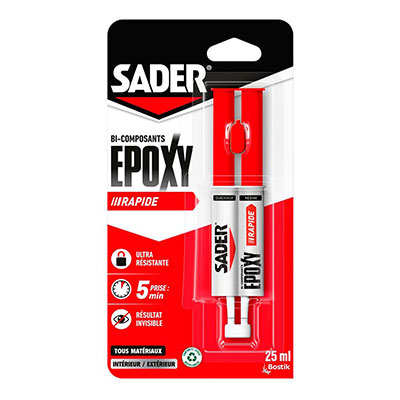 Colle EPOXY rapide Sader - 25ml