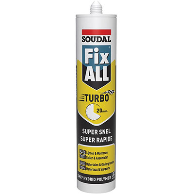 SOUDAL - Mastic-colle Fix All Turbo - blanc - 290ml