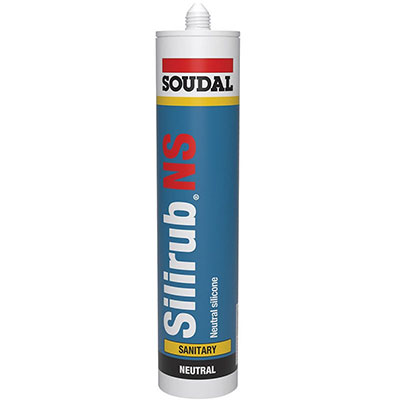 SOUDAL - Mastic sanitaire Silirub NS - blanc brillant - 300ml