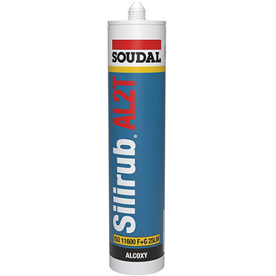 SOUDAL - Mastic-silicone Silirub AL2T - blanc - 300ml