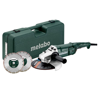 METABO - Meuleuse d'angle SET WEP 2200-230 ø230mm + 2 disques - en coffret