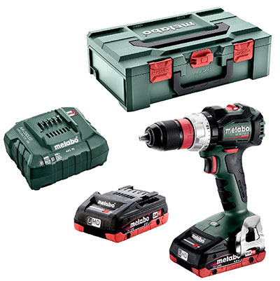 METABO - Perceuse-visseuse sans fil BS 18 LT BL Q + 2 batteries 18V 4Ah + 1 chargeur - en coffret