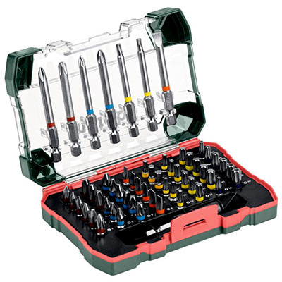 METABO - Coffret de 56 embouts de vissage + porte-embout