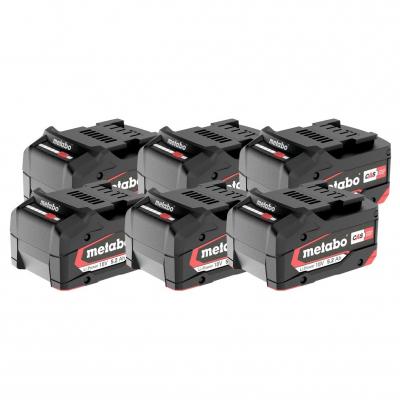 METABO - Set de 6 batteries Li-Power 18V 5.2Ah