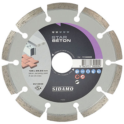 SIDAMO - Disque diamant Star Béton ø125mm