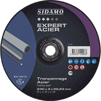 SIDAMO - Disque à tronçonner Expert Acier ø230mm