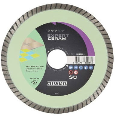 SIDAMO - Disque à tronçonner Diamant Expert Céram ø125mm