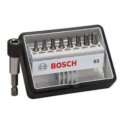 BOSCH - Coffret de 8 embouts + 1 de vissage Torx® Extra Hard Robust Line