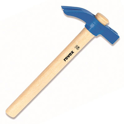 REVEX - Marteau de coffreur + manche bois Long. 37cm - 700g