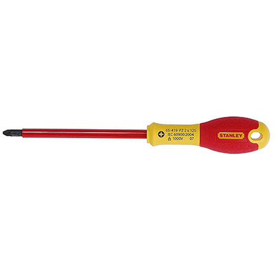 STANLEY - Tournevis isolé FATMAX® Pozidriv® 2 x 125mm