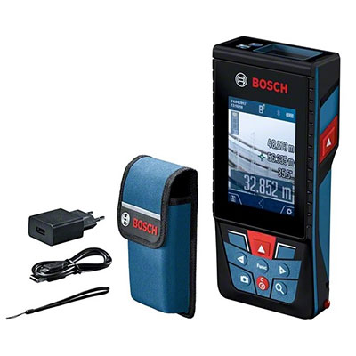 BOSCH - Télémètre laser GLM 120 C + 1 batterie Li-ion 3.6V 3.12Ah