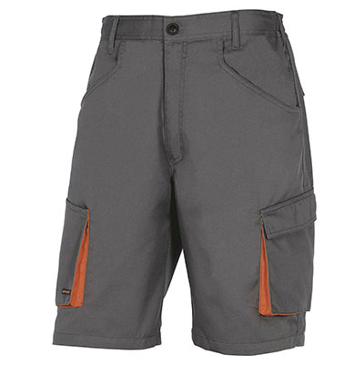 DELTA PLUS - Bermuda de travail M2BE2 - gris et orange - taille L