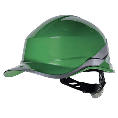 DELTA PLUS - Casque de chantier DIAMOND V avec visière - vert