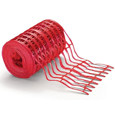 TUBULEX - Grillage avertisseur réseau électrique NF - rouge - Hauteur 30cm - rouleau de 100m